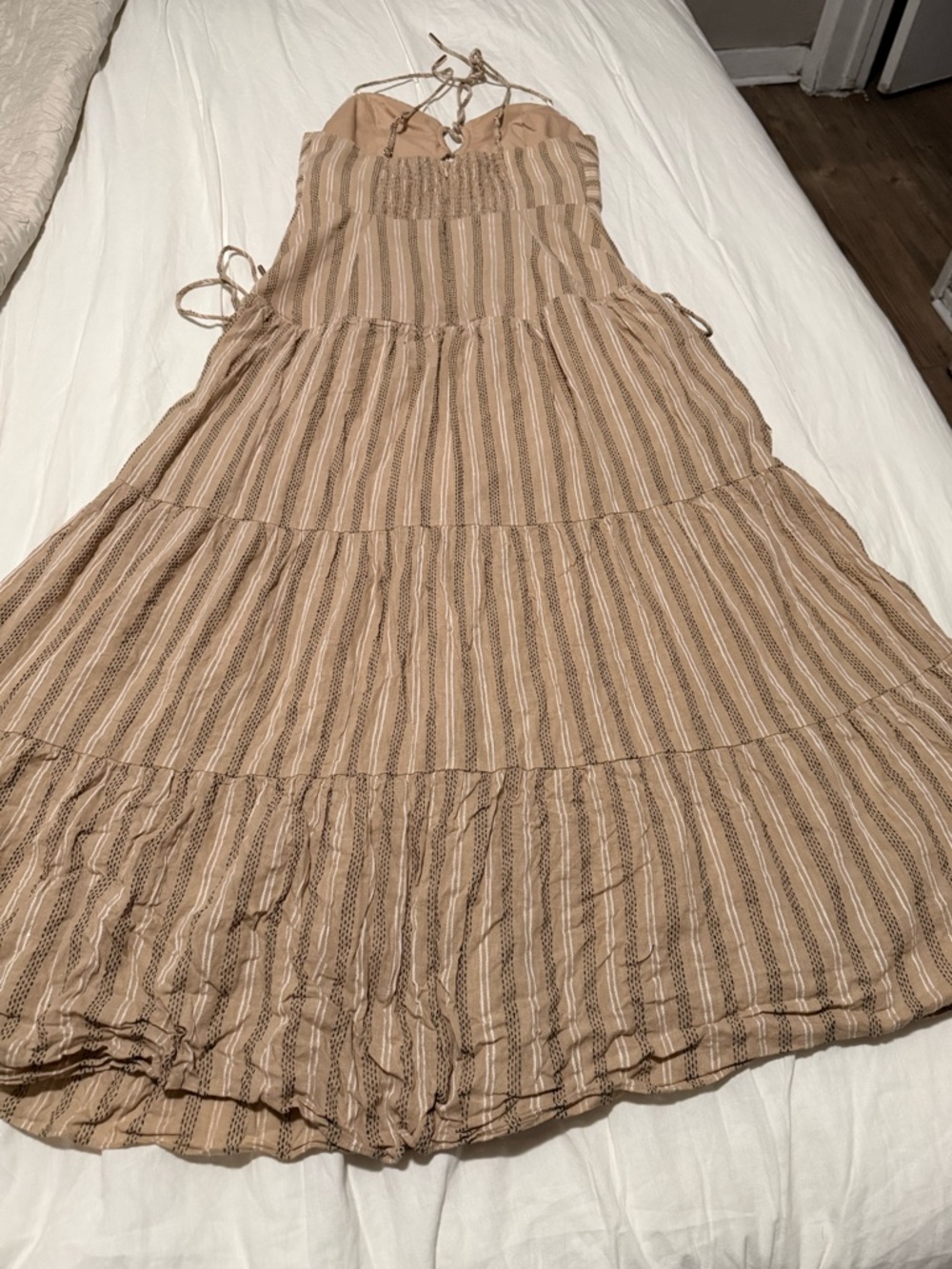 SIGNIFICANT OTHER
JORDAN DRESS - ALMOND/ BLACK STRIPE - Picture 11 of 16